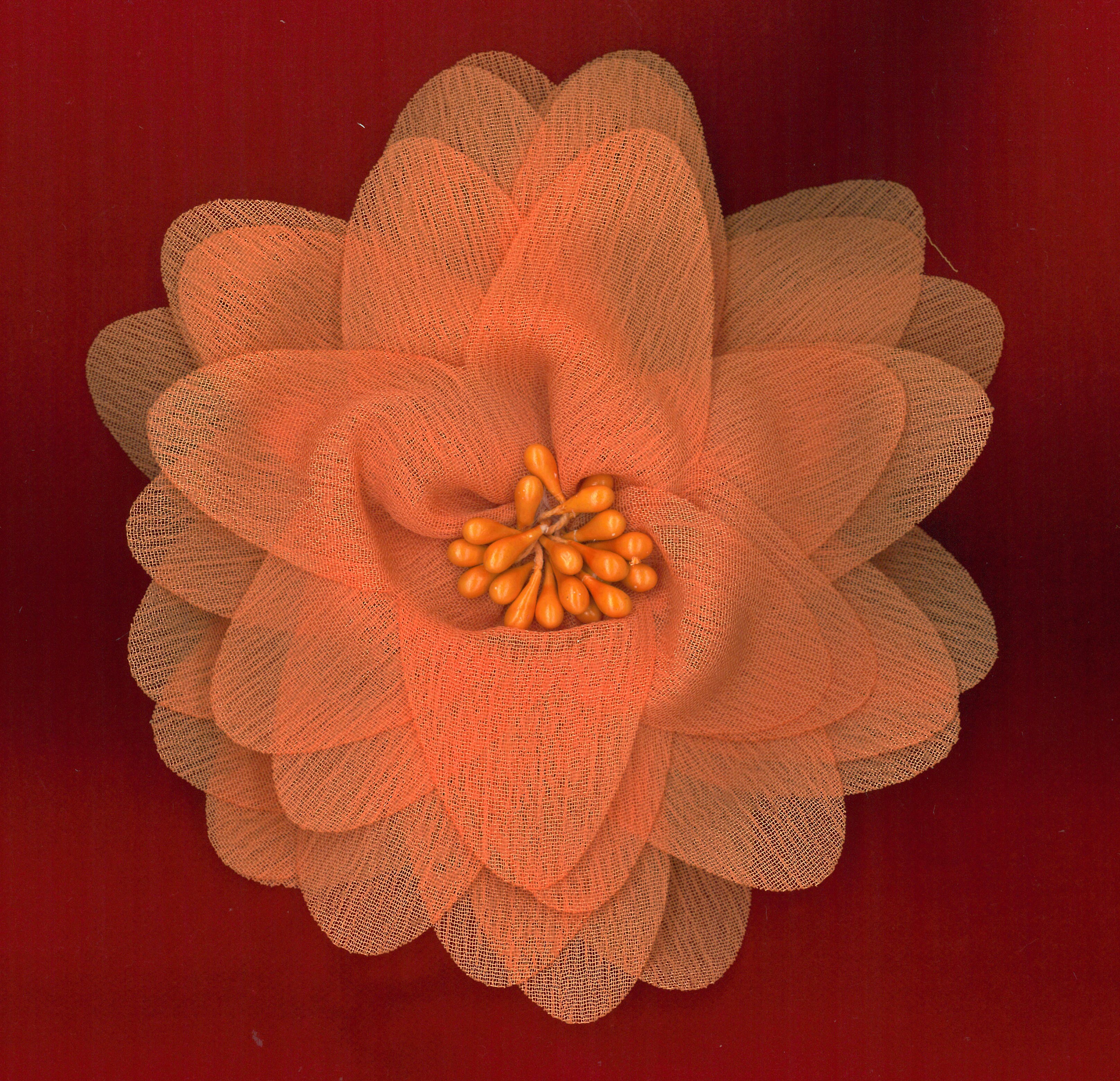 FLOWER BROOCH - ORANGE